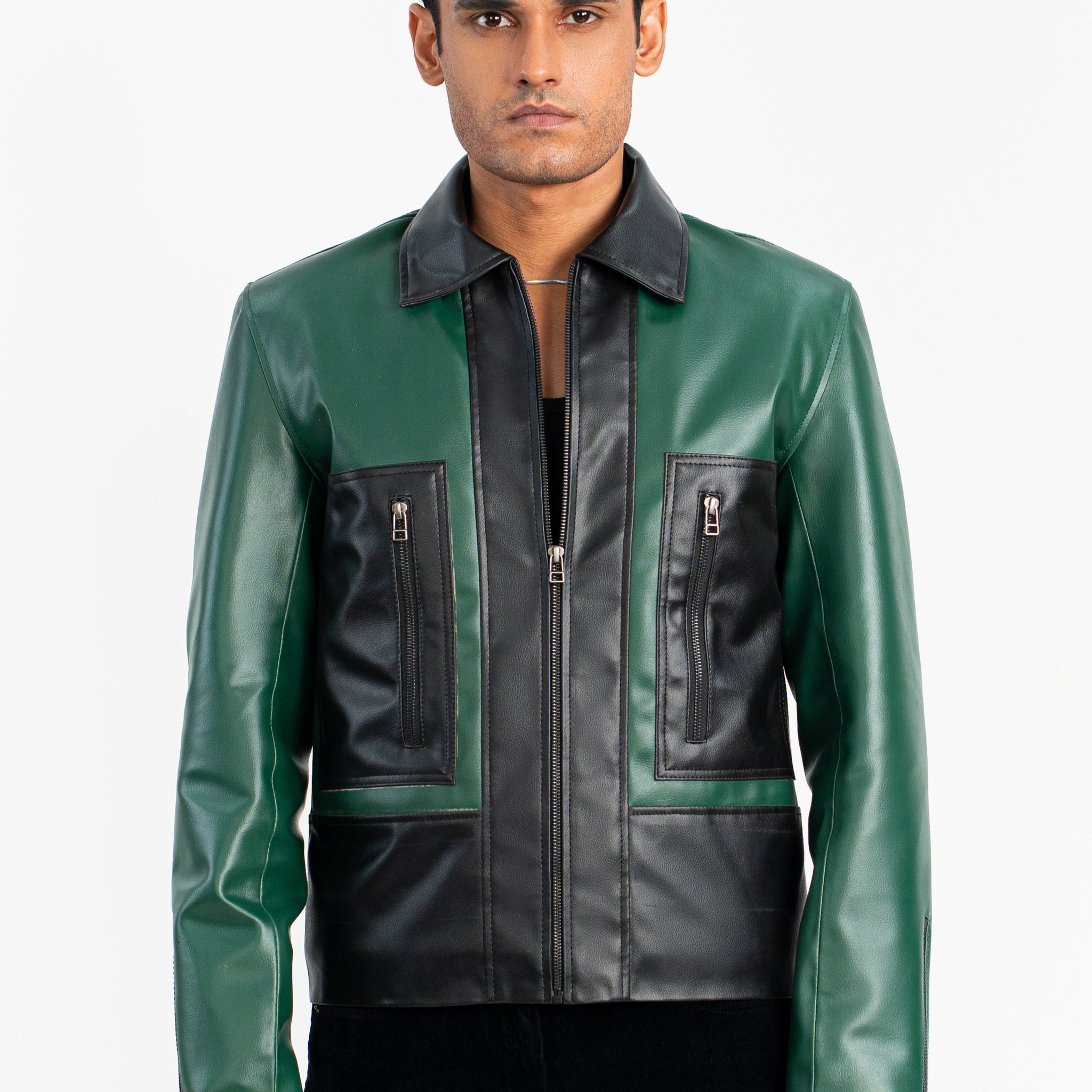 GreenGroove Faux Leather Jacket