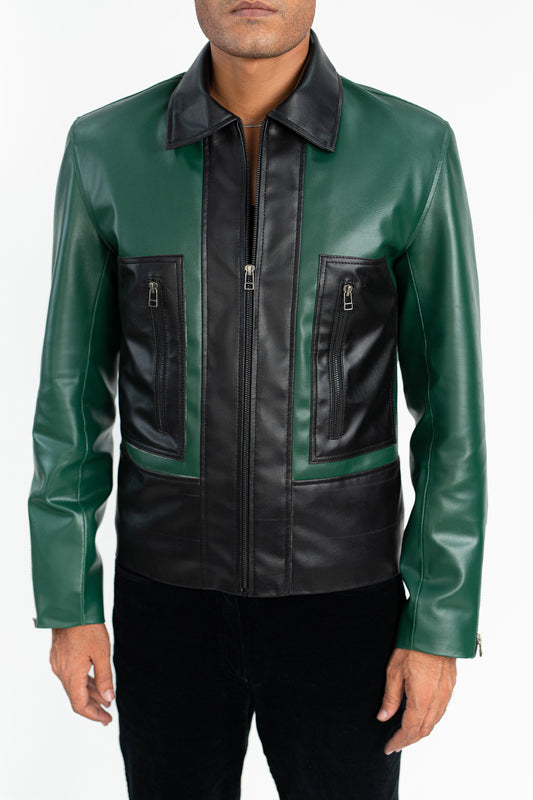 GreenGroove Faux Leather Jacket