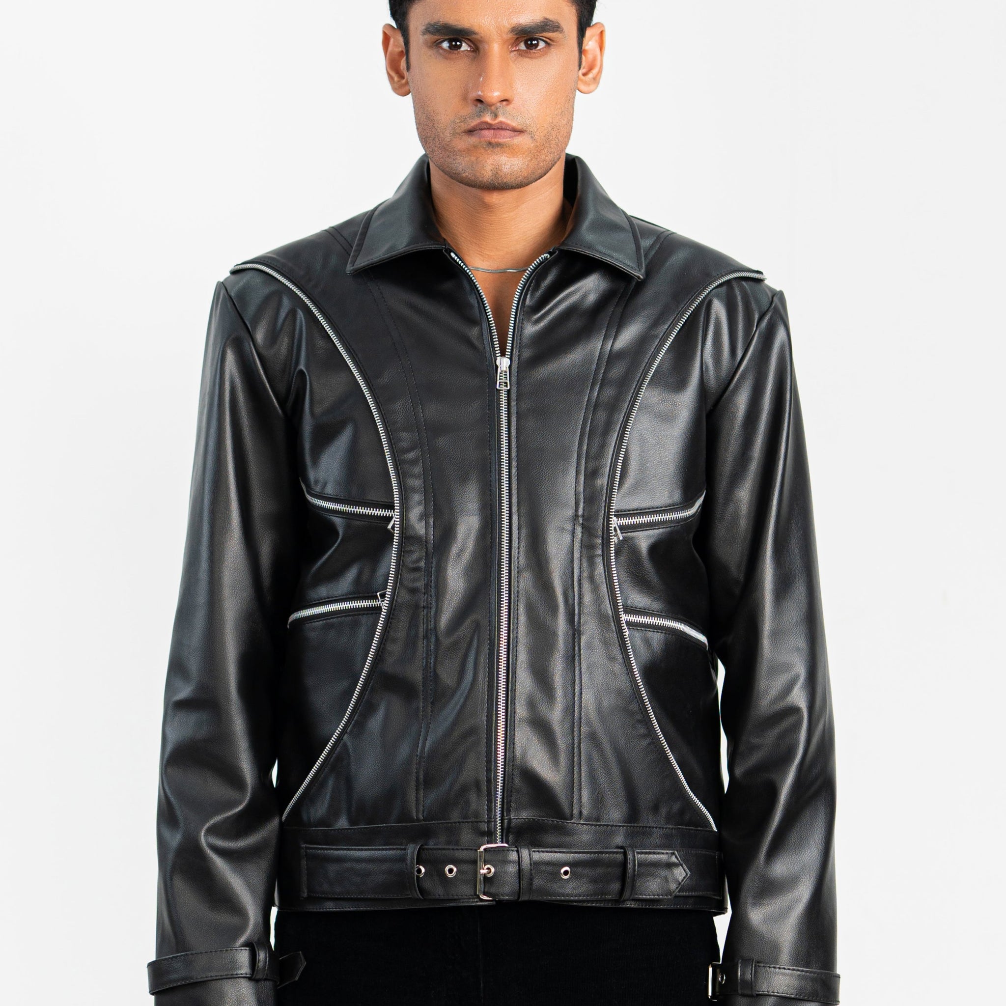 'Rocky Rough' Faux Leather Jacket - Exclusive