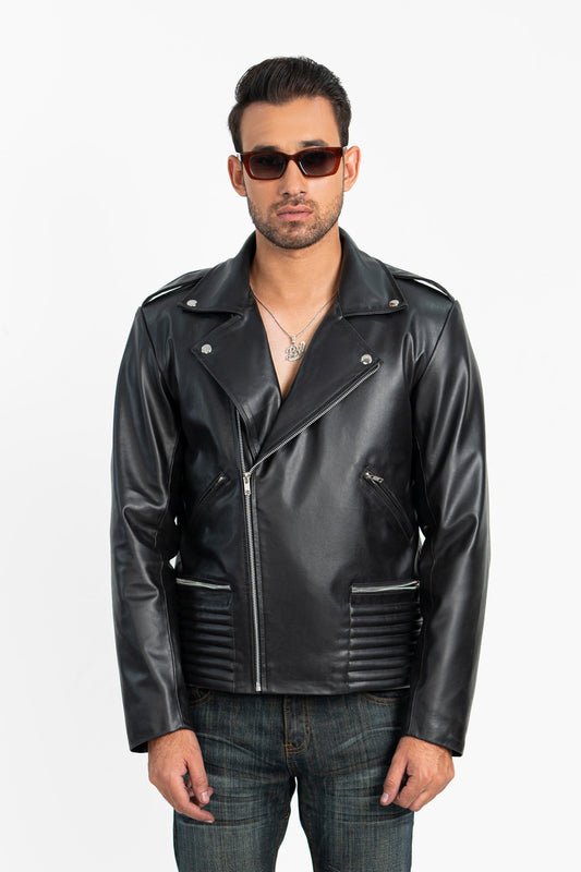 Biker Faux Leather Jacket