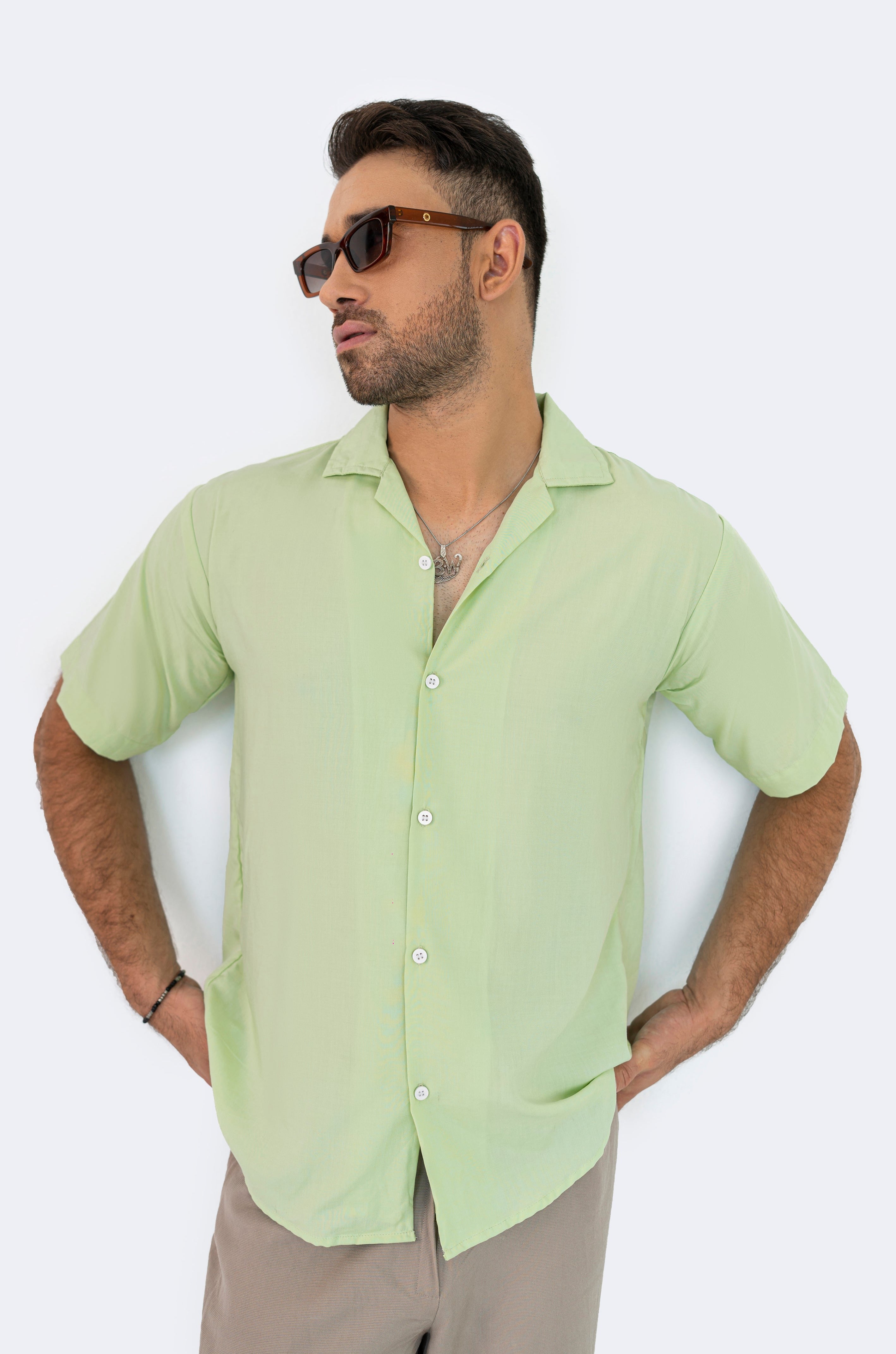 Mint green shirt best sale