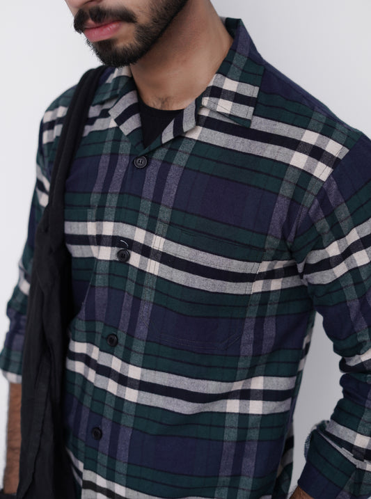 Green Check Flannel Shirt